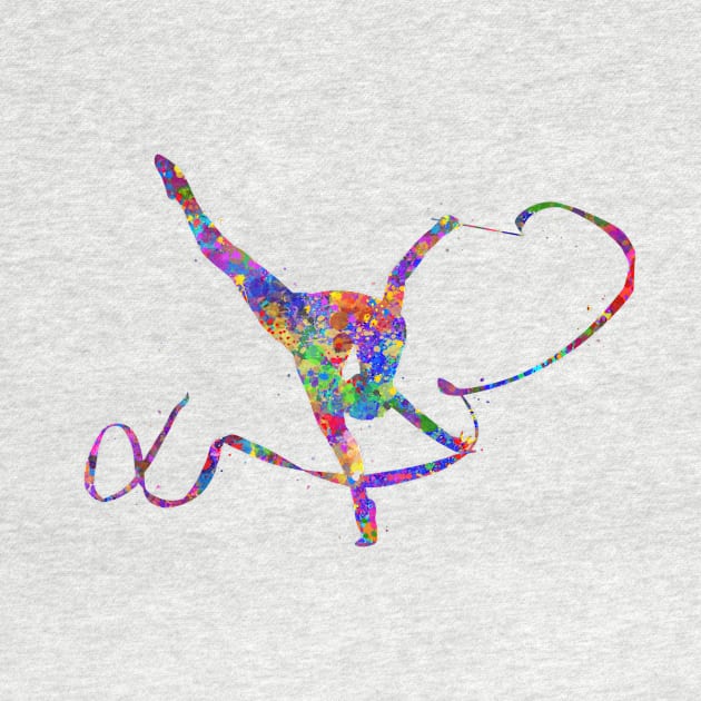 Rhythmic gymnastics ribbon dance by Yahya Art